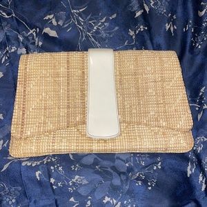 Vintage Raffia Clutch